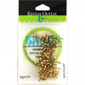 Brads 4 mm - Gold / Or Brads 4 mm - Gold / Or
