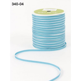 Ruban turquoise bord blanc Ruban turquoise bord blanc