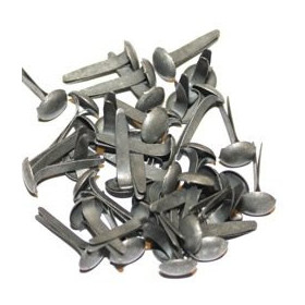 Brads 8 mm - Brushed silver (argent) Brads 8 mm - Brushed silver (argent)
